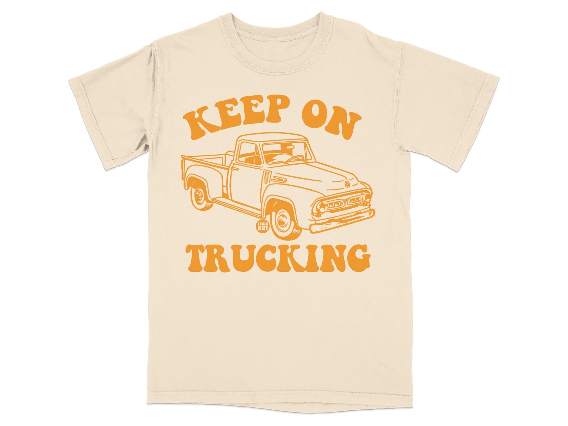 Keep On Trucking Graphic Tee Shirt Summer Design