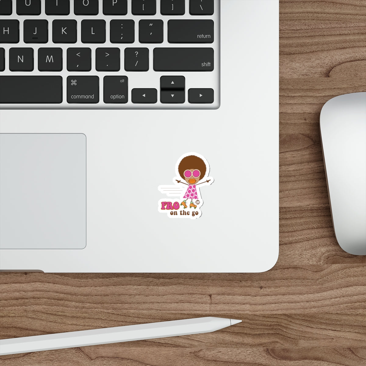 Fro on the go sticker fun and unique design