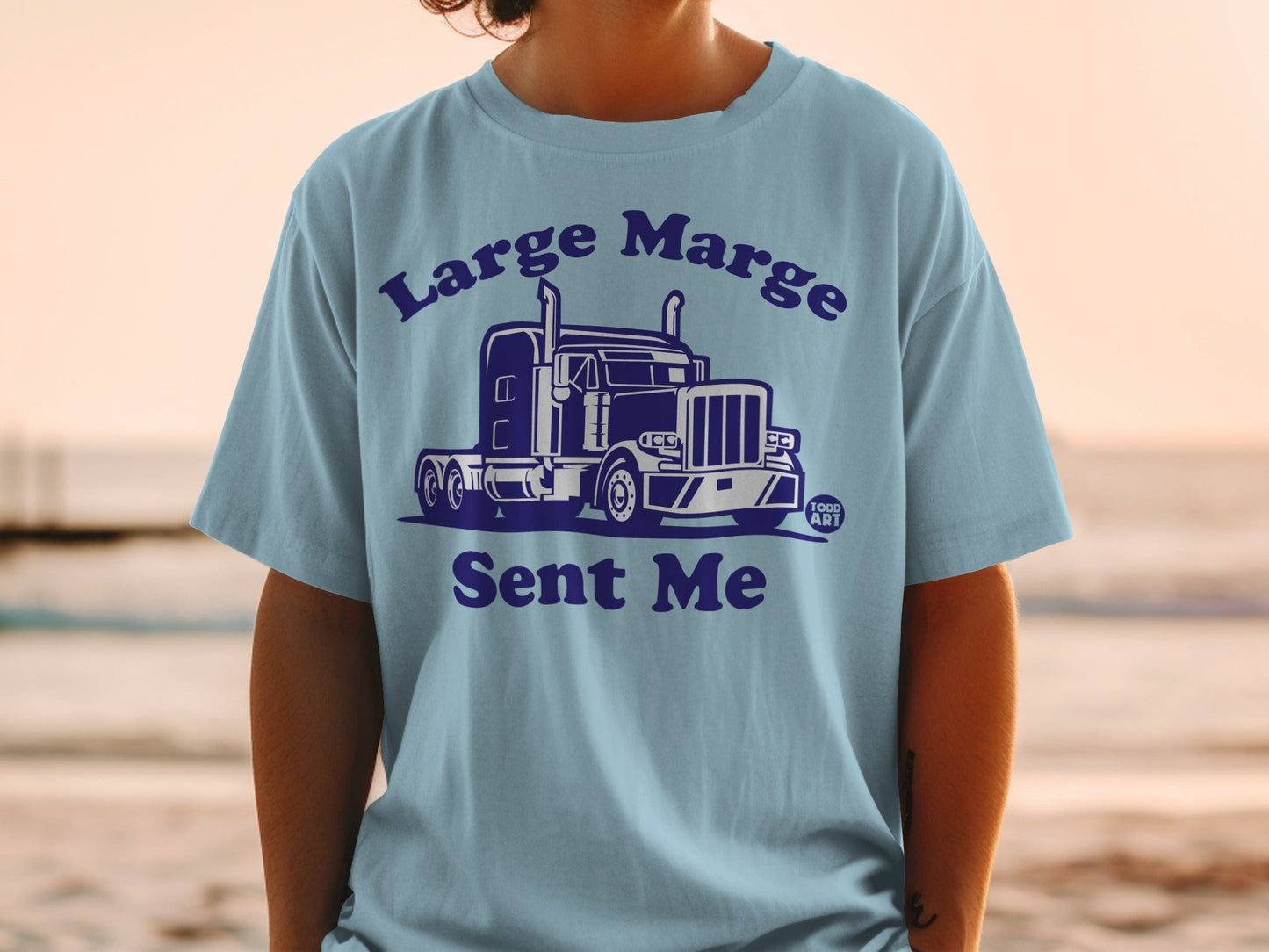 Large Marge Sent Me Truck Graphic T-shirt