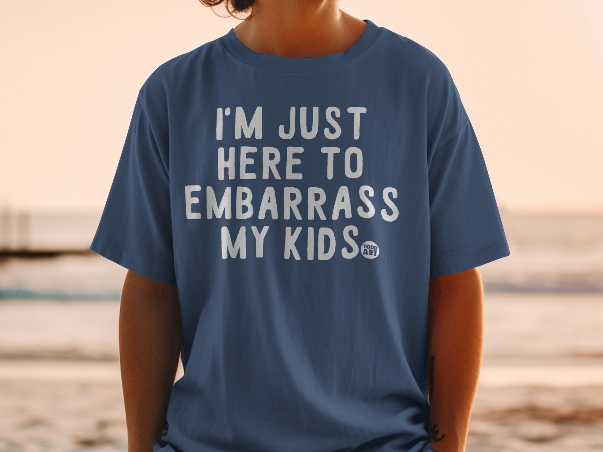 I'm Just Here to Embarrass My Kids T-shirt