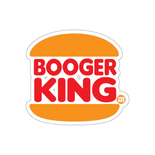 Booger King Funny Logo Parody Graphic Design Stickers