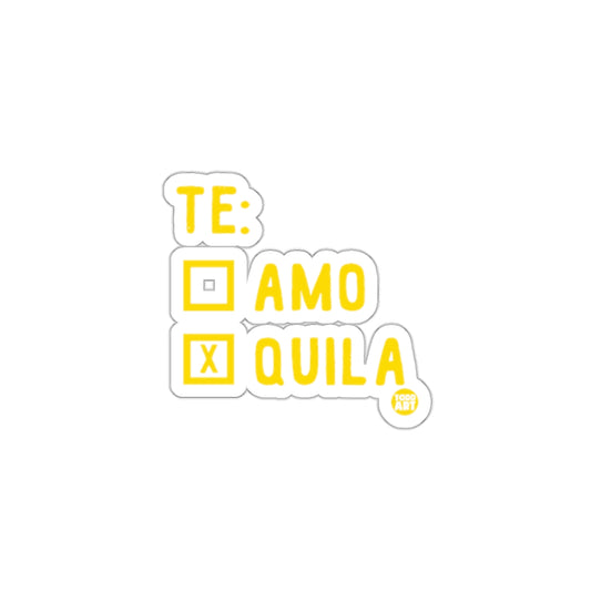 Te Amo Tequila Sticker bright design fun gift
