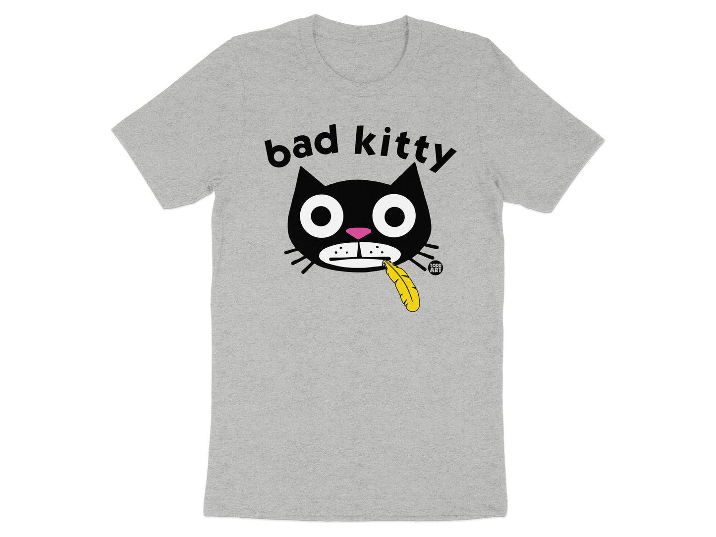 Funny Bad Kitty Graphic Tee Shirt product