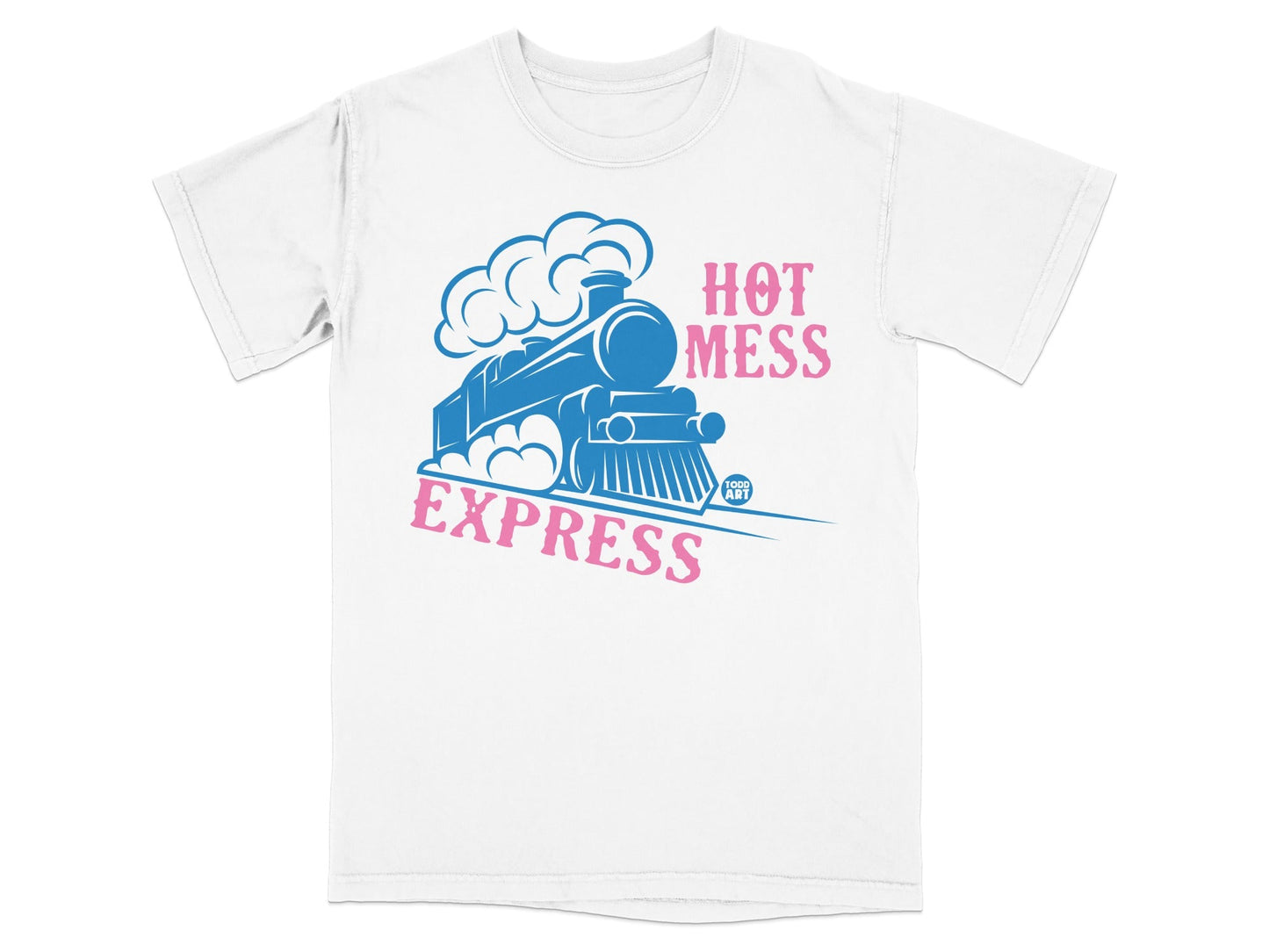 Hot Mess Express Train Design Graphic T-Shirt