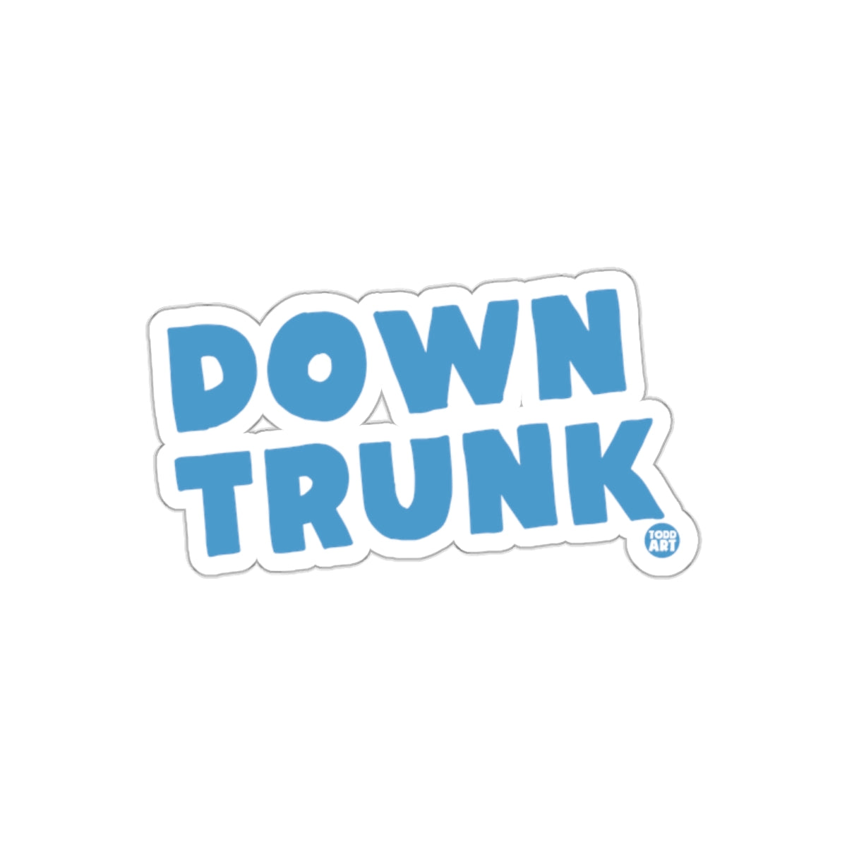 Down Trunk Sticker Fun Decorative Decal Collection