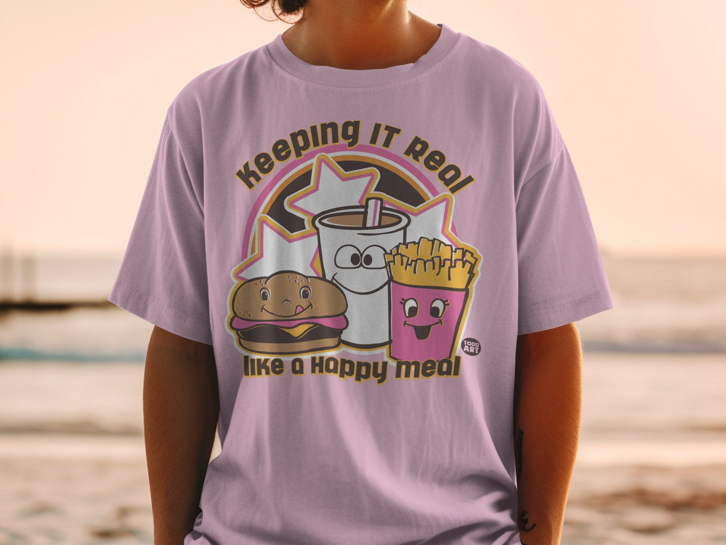 Keeping It Real Like a Happy Meal Graphic Tee