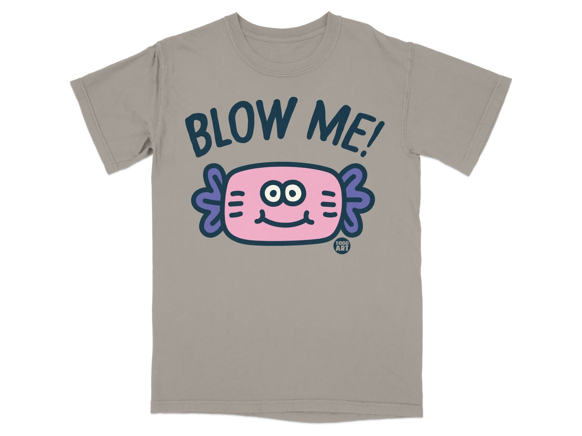 Blow Me Pink Cartoon Fish T-Shirt