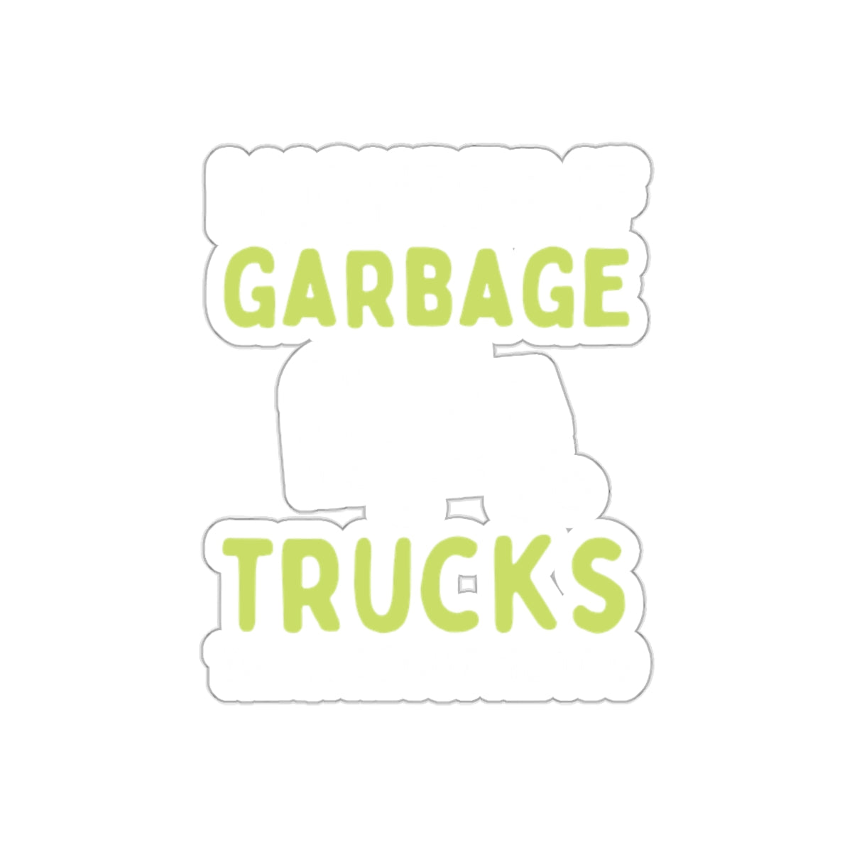 Wonderful Garbage Trucks Sticker for Enthusiasts