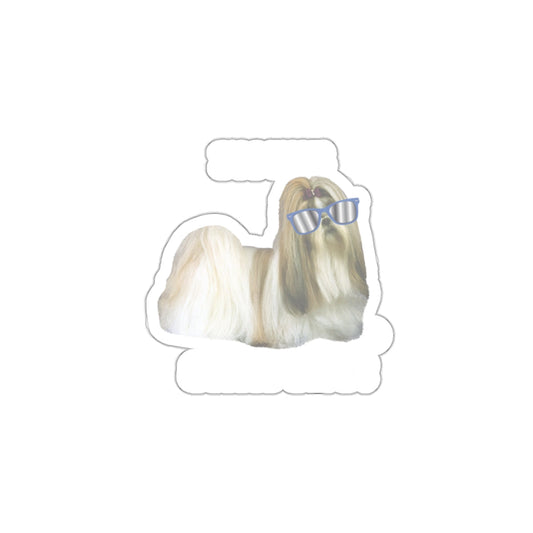Cool Sunglasses Shih Tzu Dog Sticker Fun Design