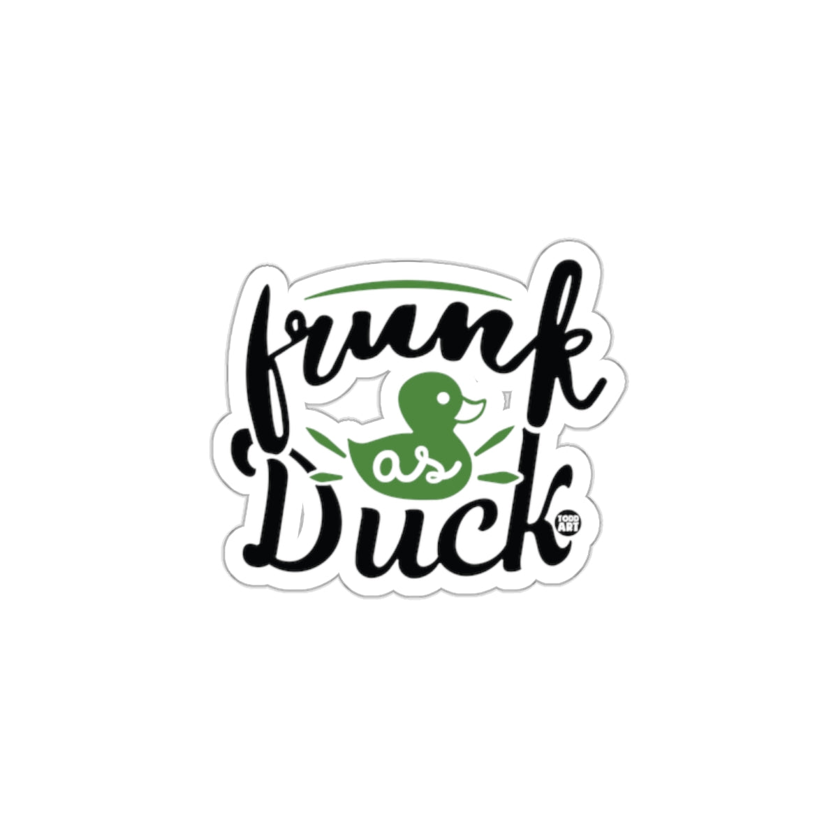 Drunk As Duck Funny Sticker for Fun and Humor