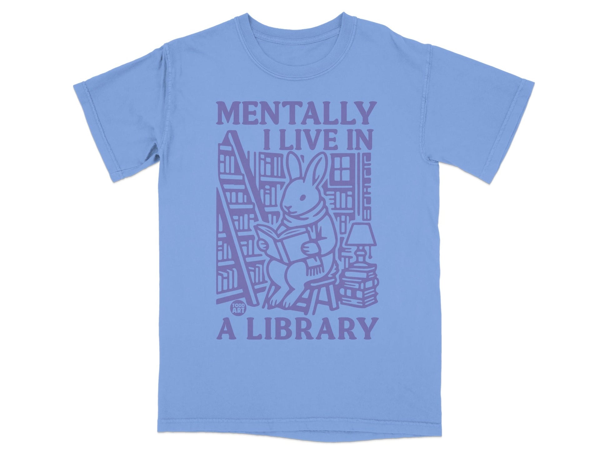 Mentally I Live In A Library Graphic Tee Product