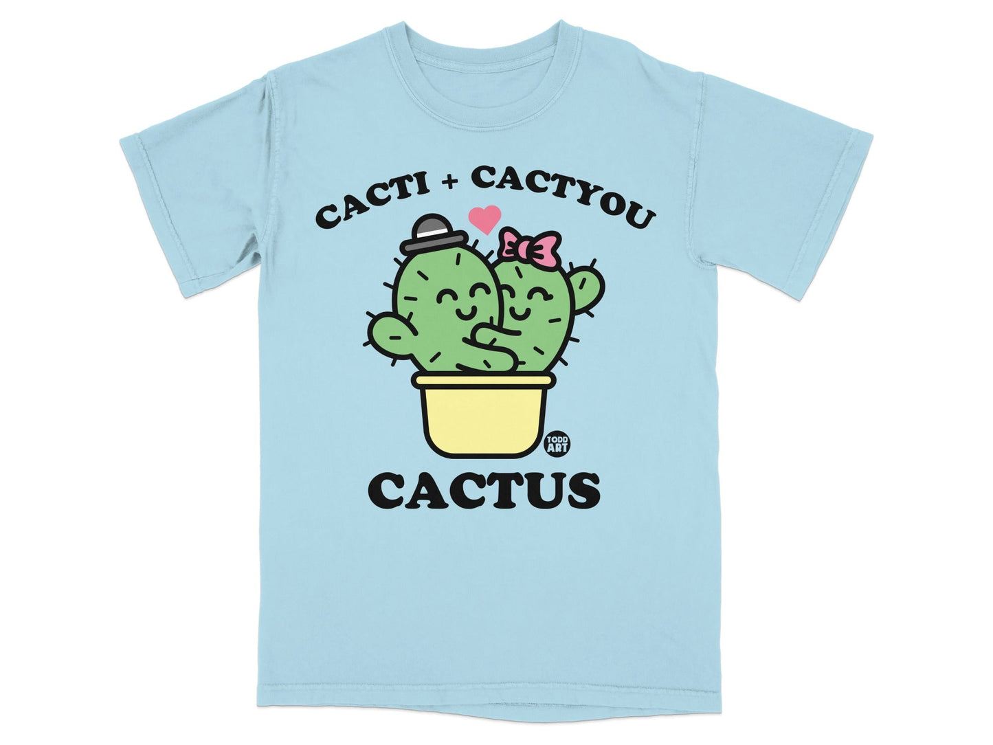 Cacti Cactyou Cute Love Cartoon Cactus T-Shirt