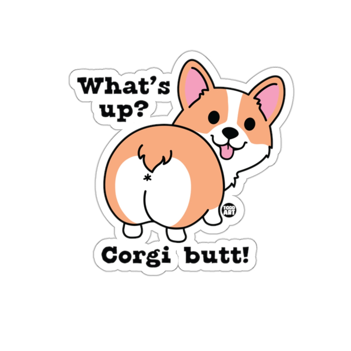 What's up Corgi butt Cute Sticker product