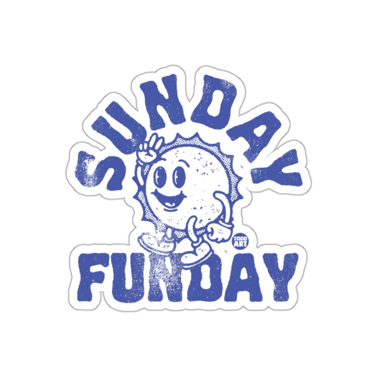 Sunday Funday Catchy Design Sticker