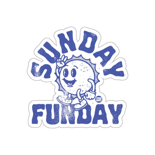 Sunday Funday Catchy Design Sticker