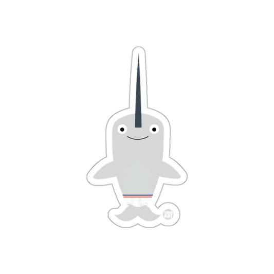Cute Narwhal Character Illustration Sticker Product