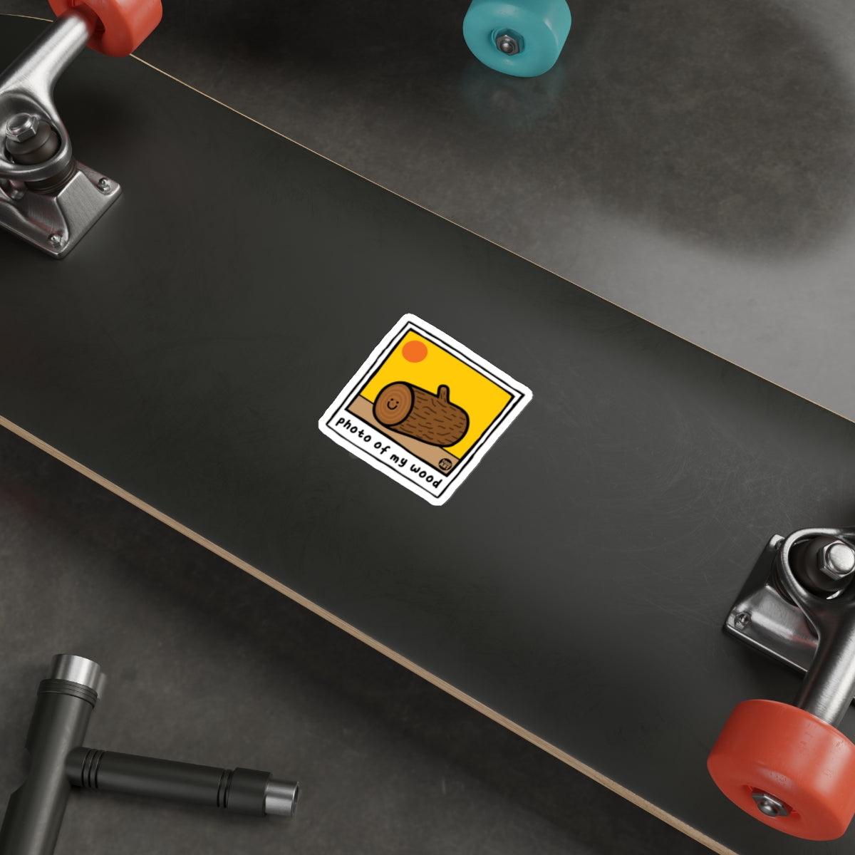 Photo Of My Wood Funny Cartoon Art Illustration Stickers