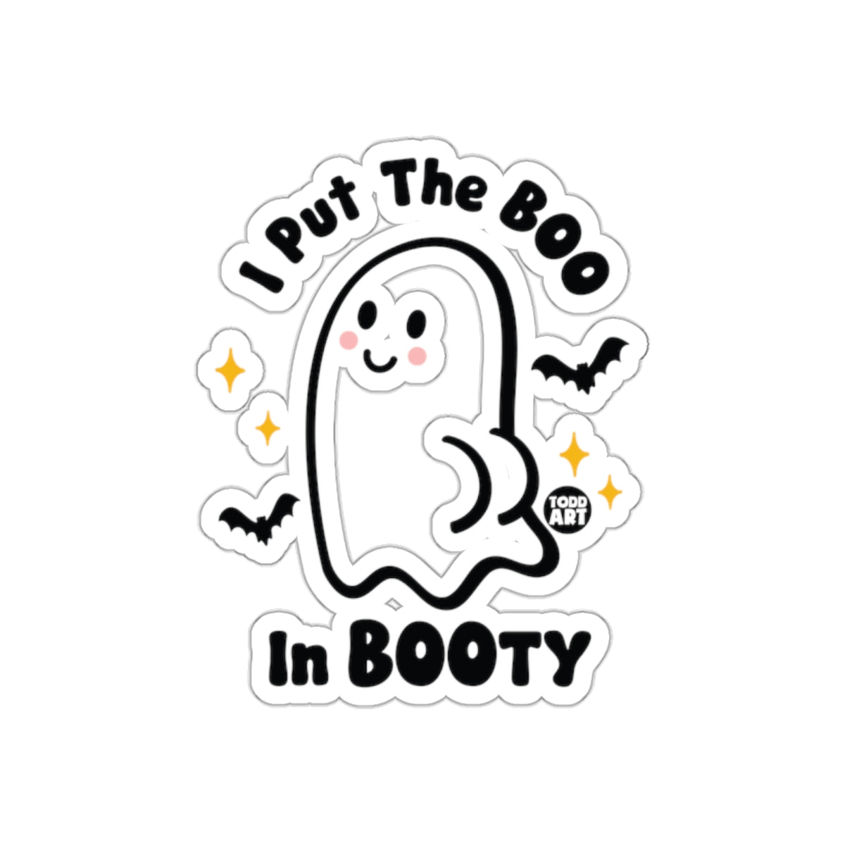 I Put The Boo In Booty Ghost Sticker Fun Product