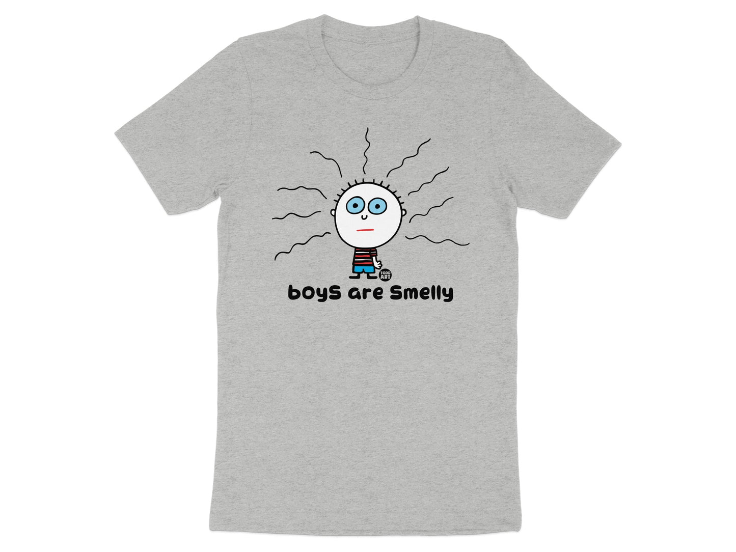 Boys Are Smelly Graphic Tee Fun Casual Shirt
