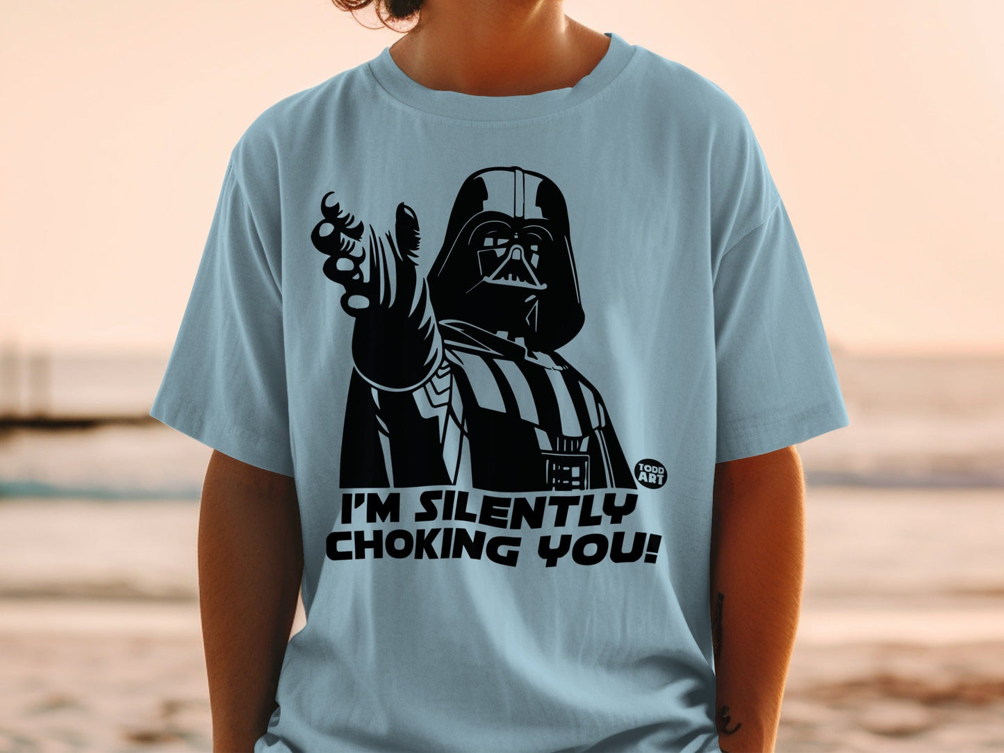 Darth Vader points finger with text "I'M SILENTLY CHOKING YOU!".