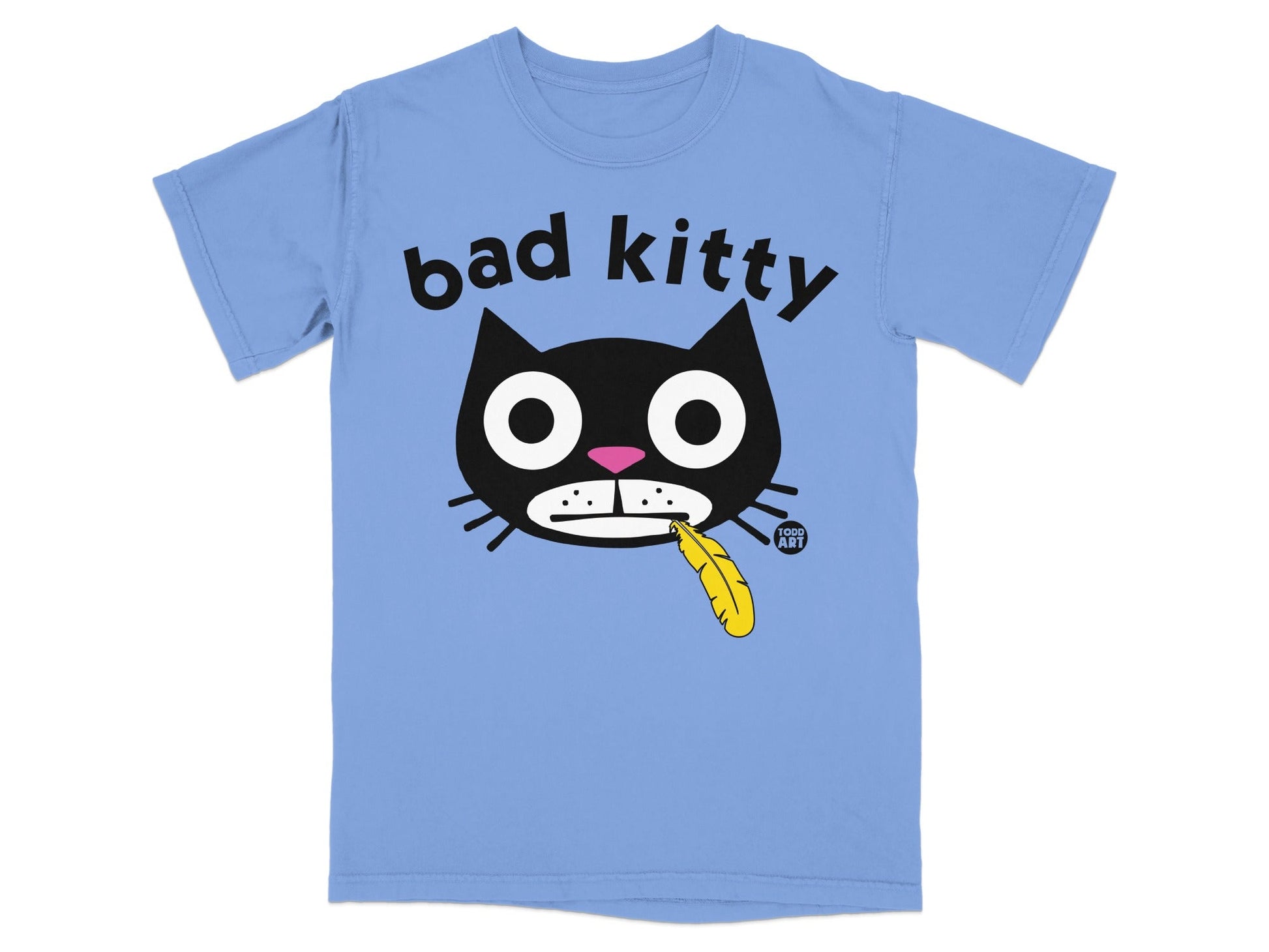 Bad Kitty Todd Art Graphic T-shirt