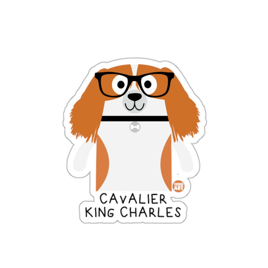 Cute Cavalier King Charles Dog Sticker for Laptops and More