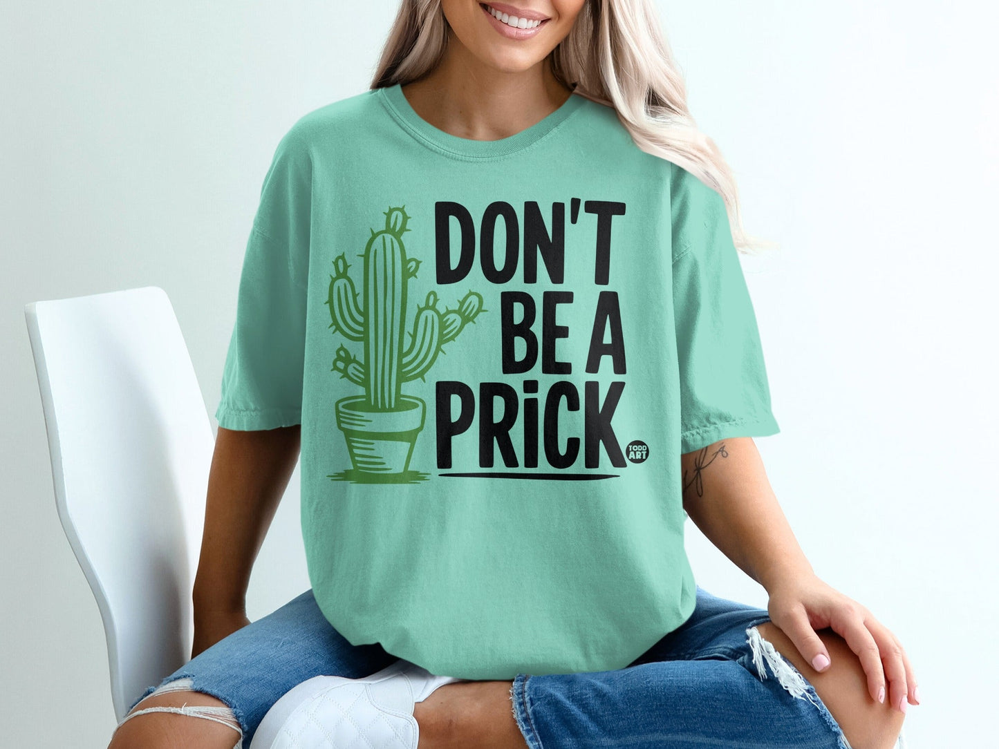 Don't Be A Prick Cactus Graphic T-Shirt