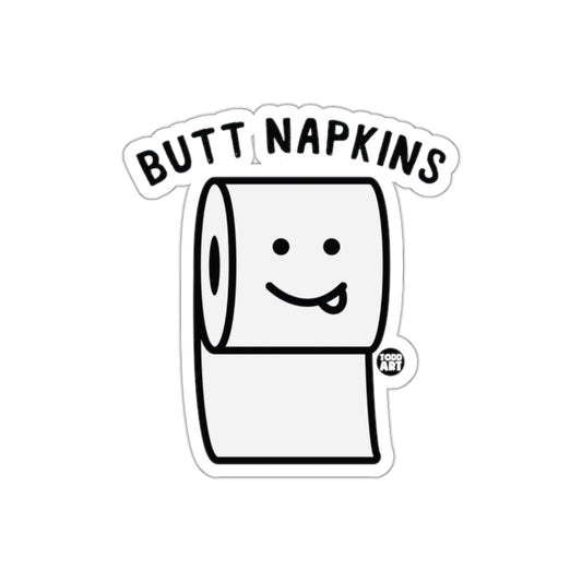 Butt Napkins with Tongue Out Funny Toilet Paper Stickers
