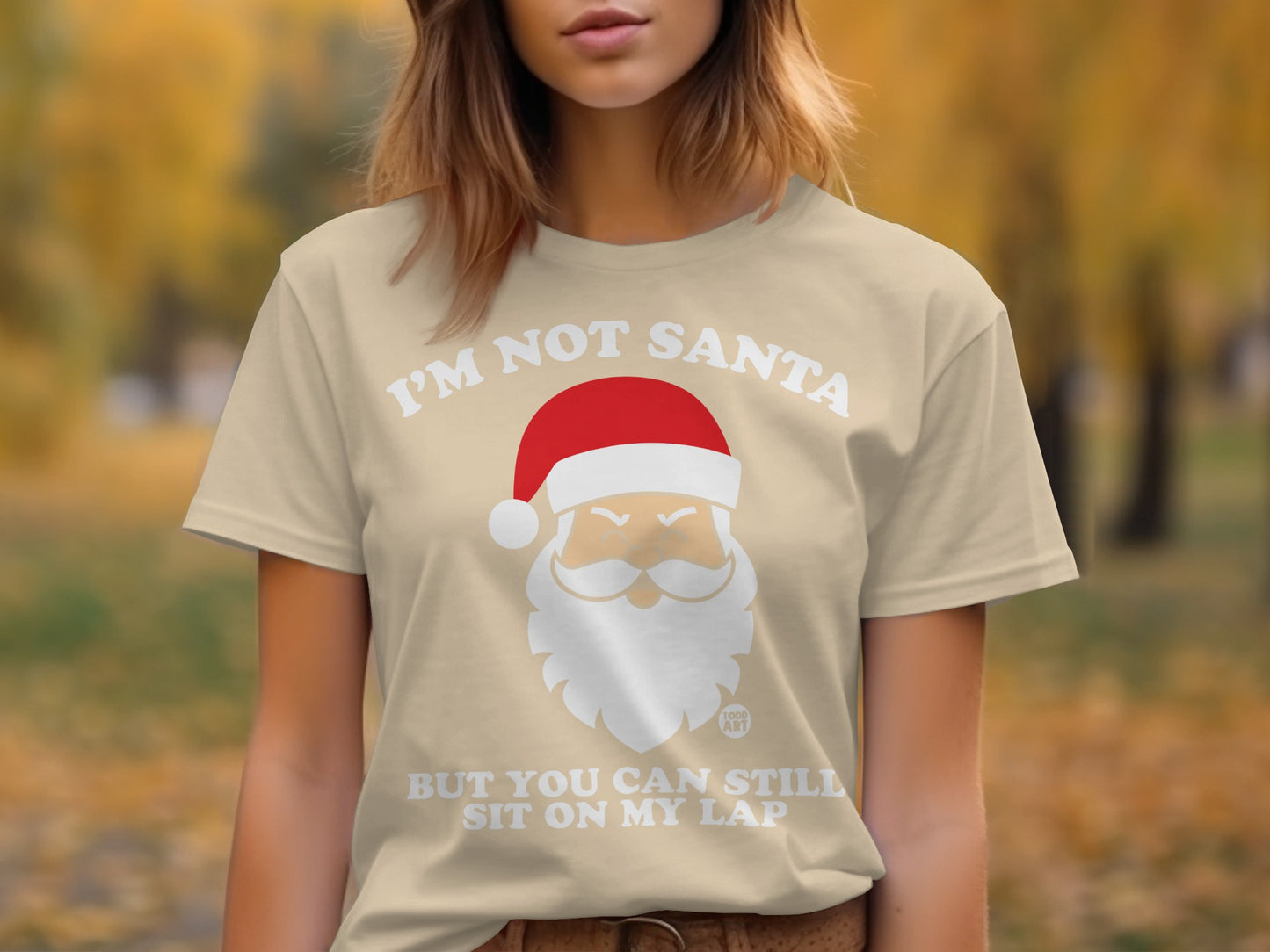 Funny I'm Not Santa Sit On My Lap Graphic Tee