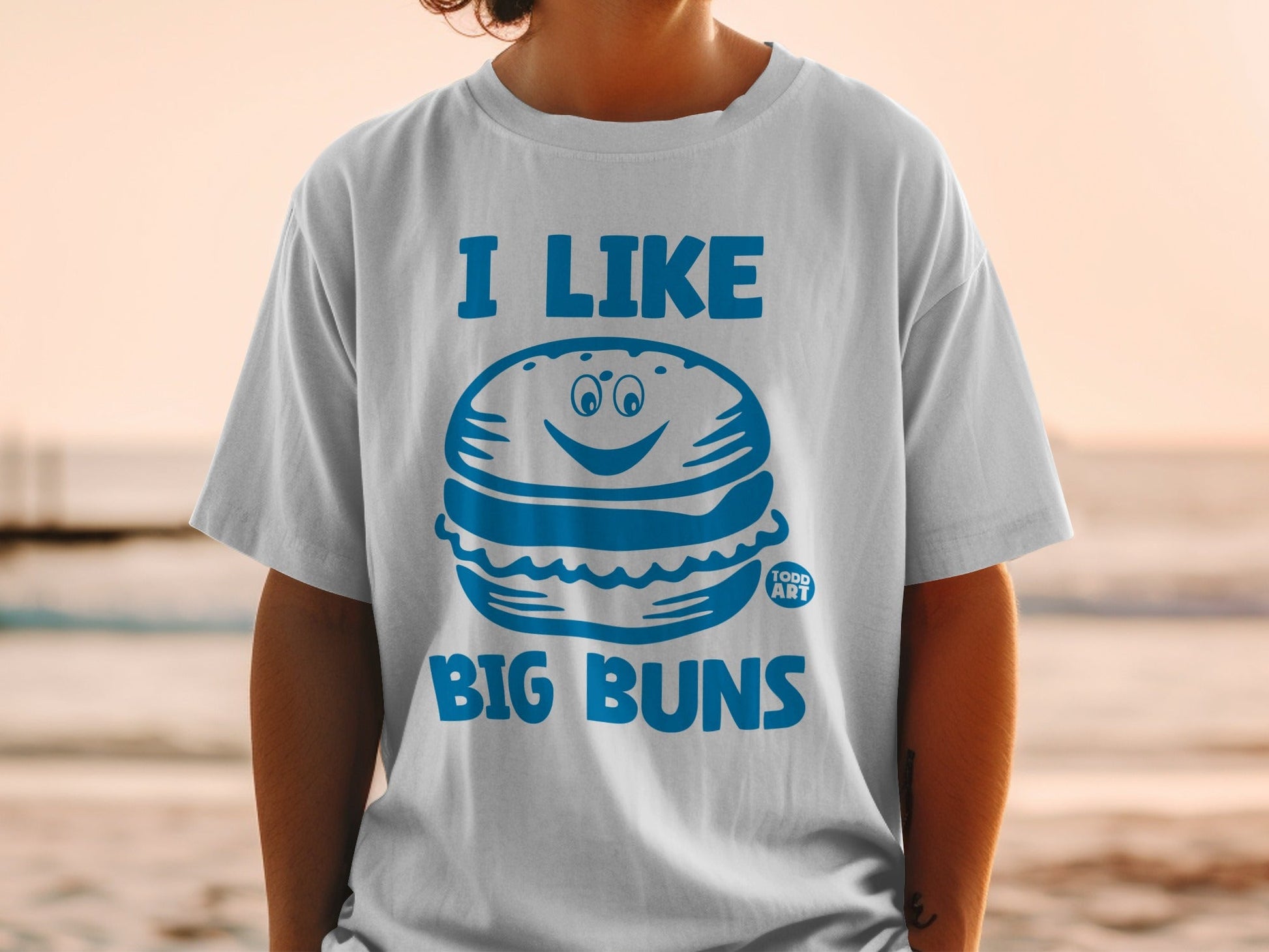 Funny I Like Big Buns Graphic T-Shirt for Humor Lovers