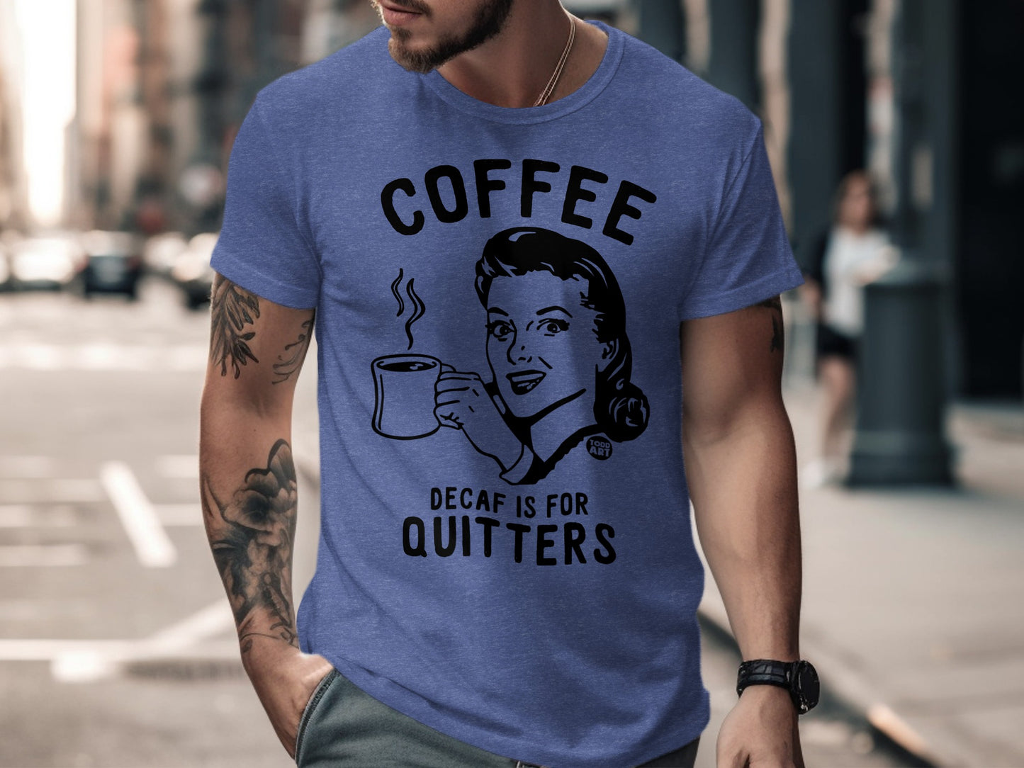 Coffee Decaf Is For Quitters Graphic T-Shirt product
