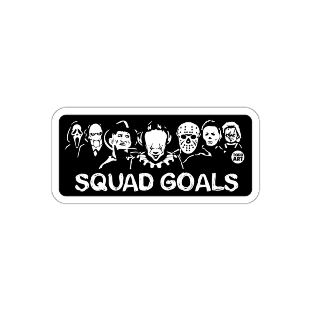 'Squad Goals' Horror Movie Characters Sticker