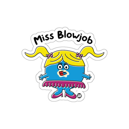 Miss Blowjob Cartoon Character Sticker