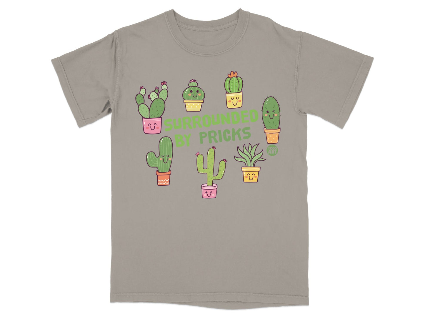 Surrounded by Pricks Funny Cactus Graphic T-Shirt