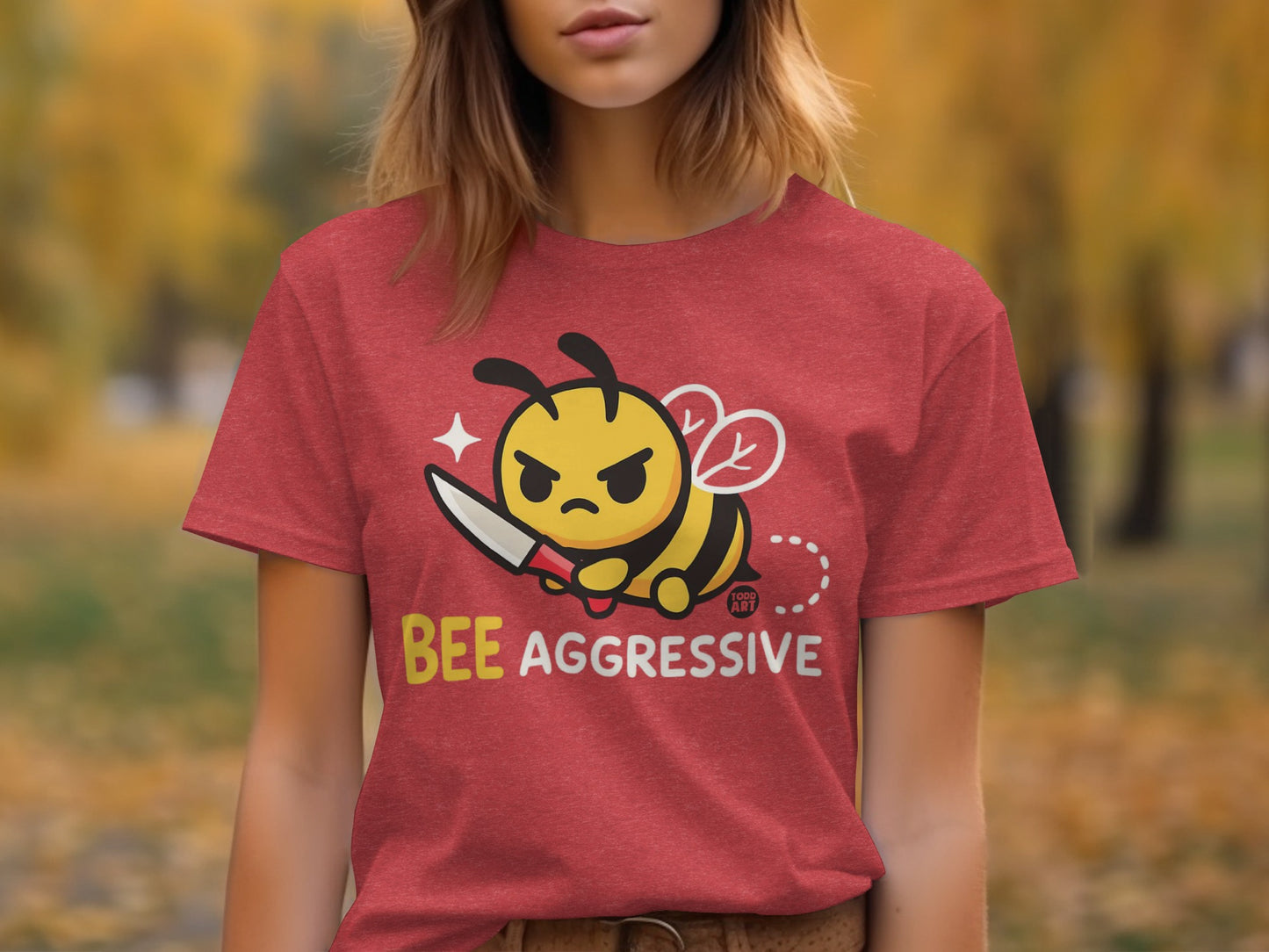 Funny Bee Aggressive Graphic T-Shirt for Beekeeping Lovers