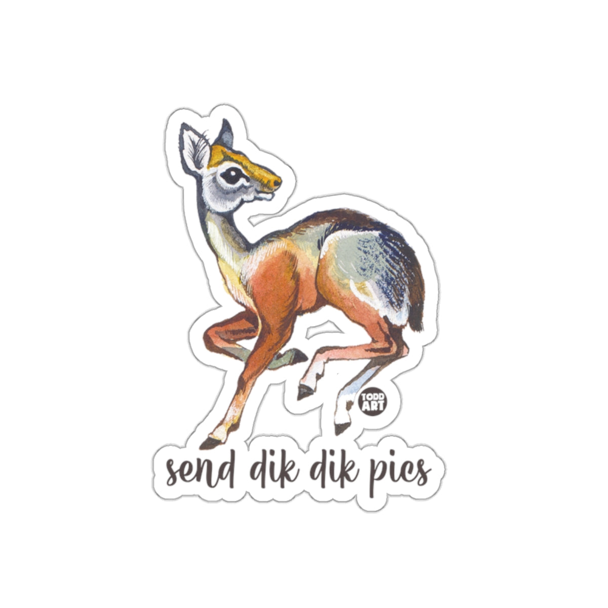 Send Dik Dik Pics Funny Animal Art Sticker