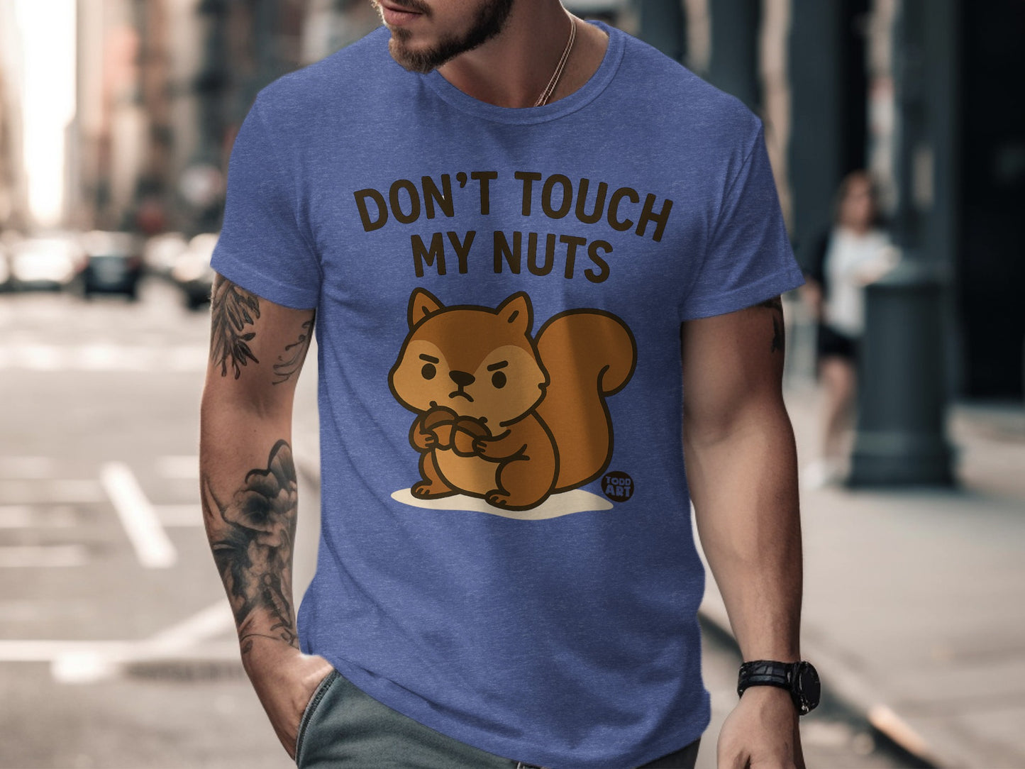 Don't Touch My Nuts Squirrel Graphic T-Shirt Product