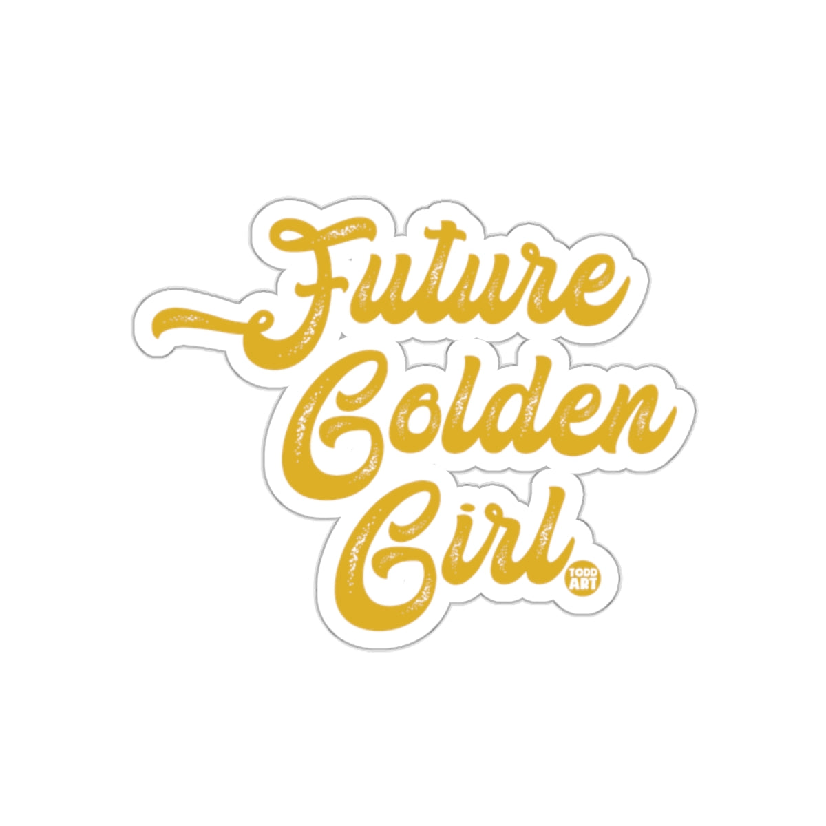Future Golden Girl stylish sticker product