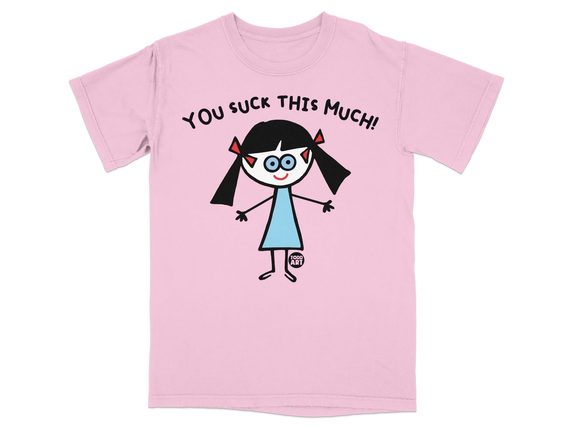 You Suck This Much Funny Cartoon Character Shirt