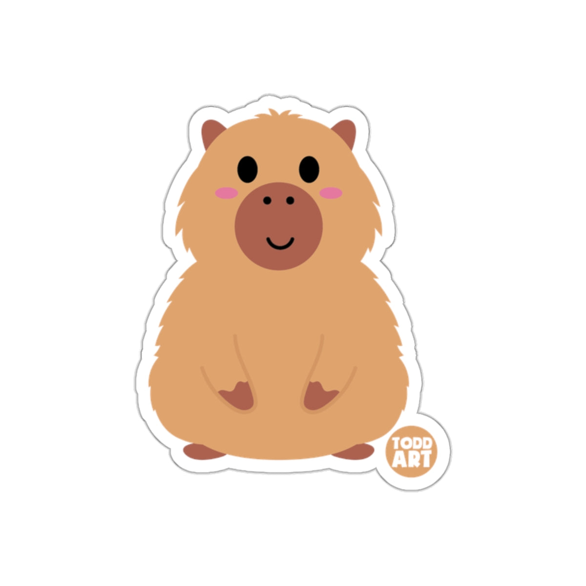 Cute Todd Art Cartoon Animal Sticker for Kids