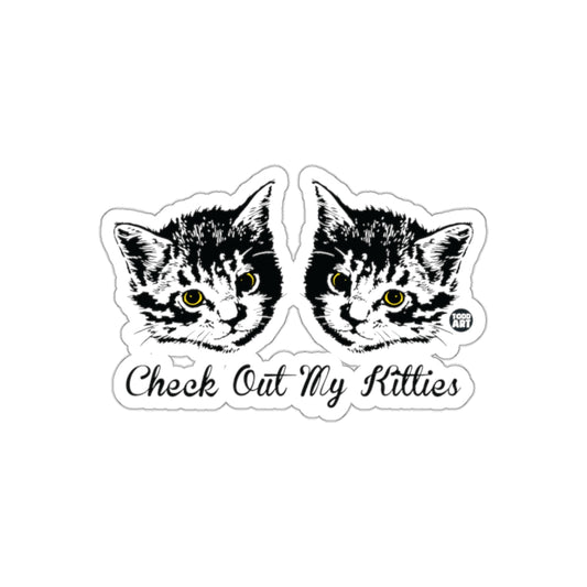Check Out My Kitties Todd Art Cat Illustration Stickers