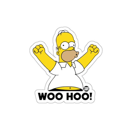 Woo Hoo! Homer Celebratory Pose Graphic Art Stickers