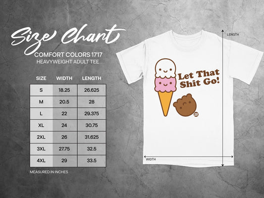 Let That Shit Go Ice Cream Cone Graphic Tee