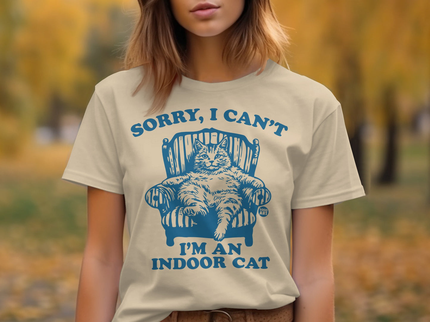 Sorry I Can't I'm an Indoor Cat Graphic T-Shirt