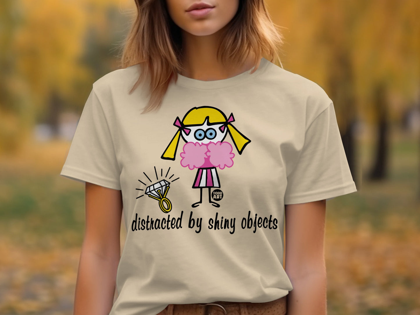 Distracted by Shiny Objects Graphic T-Shirt