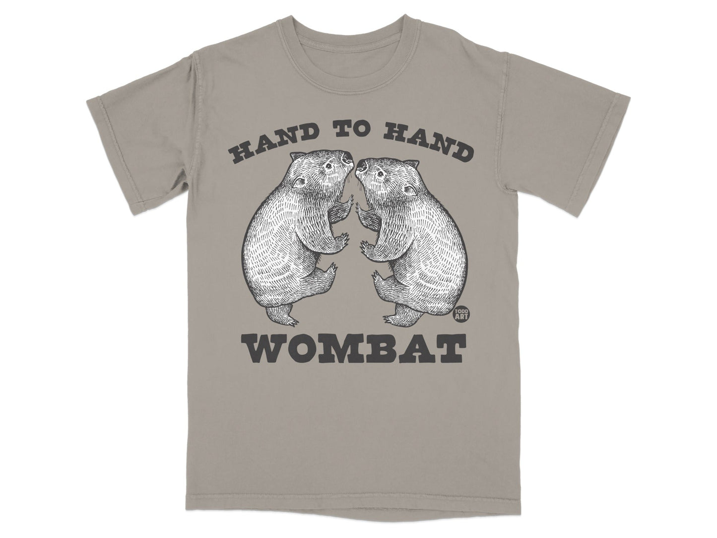 Hand to Hand Wombat Graphic T-Shirt