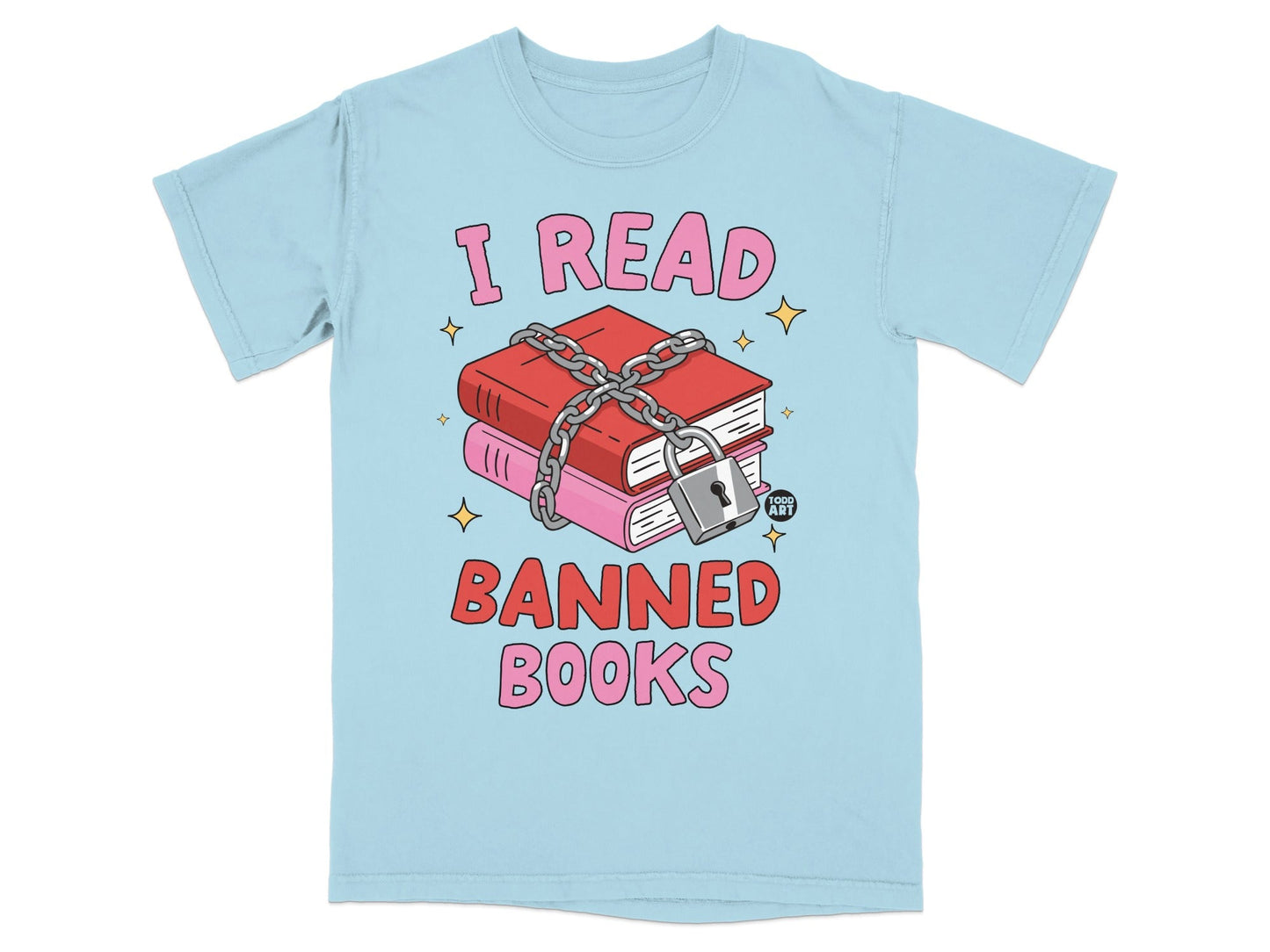 I Read Banned Books Colorful Graphic Tee