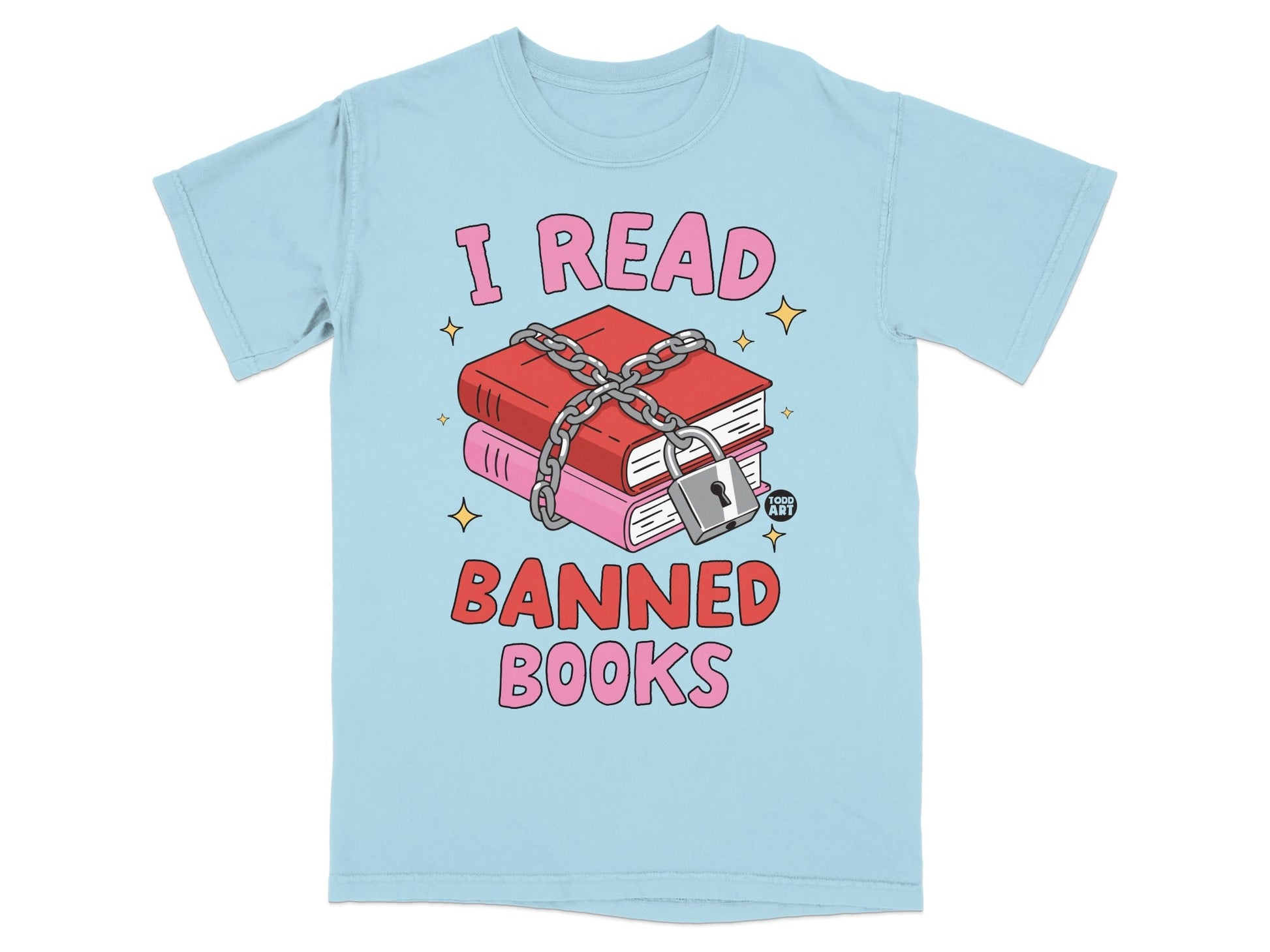 I Read Banned Books Colorful Graphic Tee