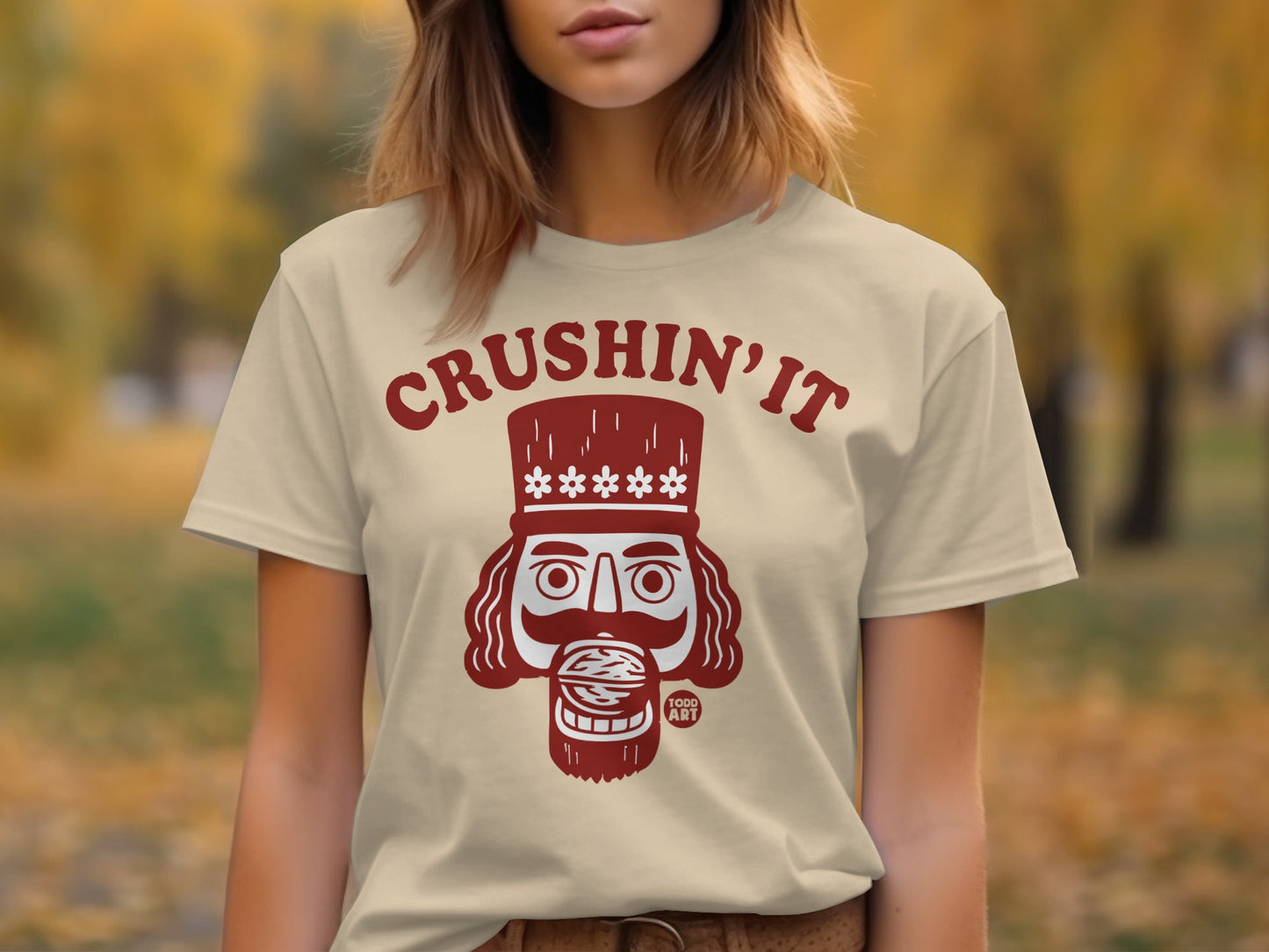 Crushin' It Nutcracker Illustration T-Shirt