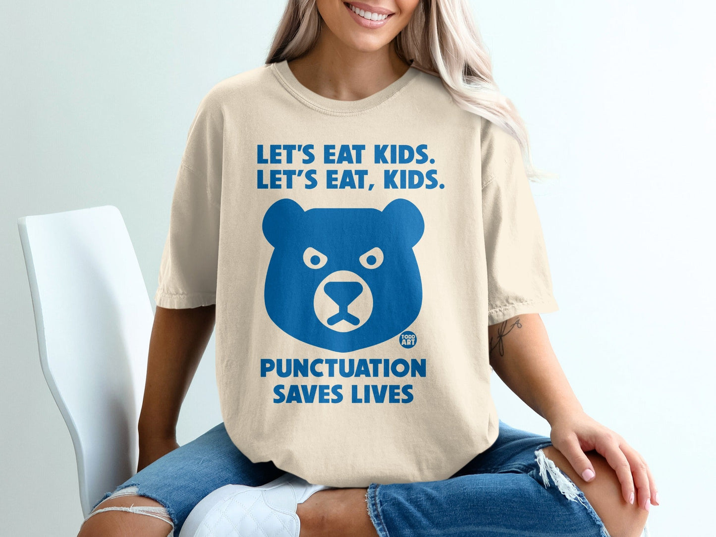Let's Eat Kids Punctuation Saves Lives T-shirt